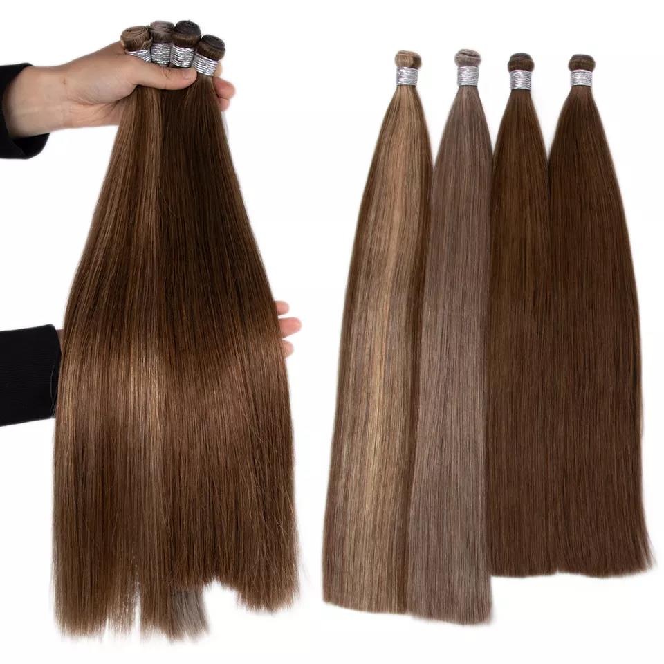 Brazilian Cuticle Aligned Genius Weft Hair Extensions Vendor Virgin Remy Hair Genius Weft Hair Extension